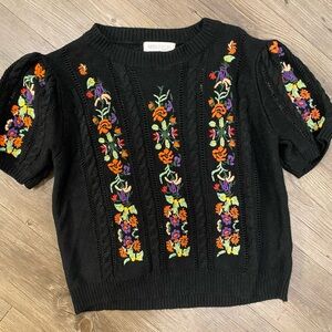 Impressions Black Knit Sweater